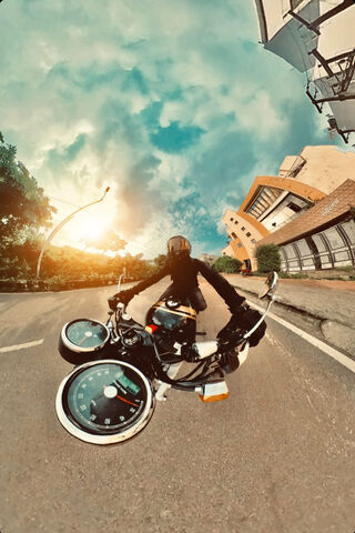 Thrilling Ride into the Sunset 🌅🏍️