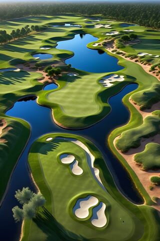 Aerial Serenity: The Beauty of Golf Courses ⛳️🌳
