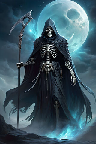 The Enigmatic Reaper 🌕⚔️