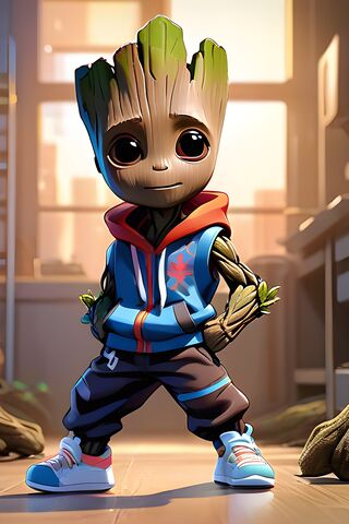 Groot With Clothes