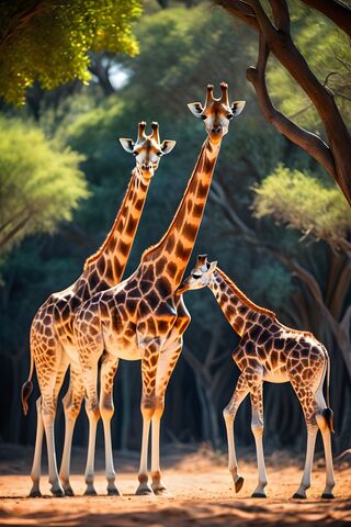 Majestic Giraffes in Their Natural Habitat 🦒🌳