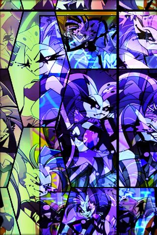 Colorful Chaos: A Vibrant Character Collage 🎨✨