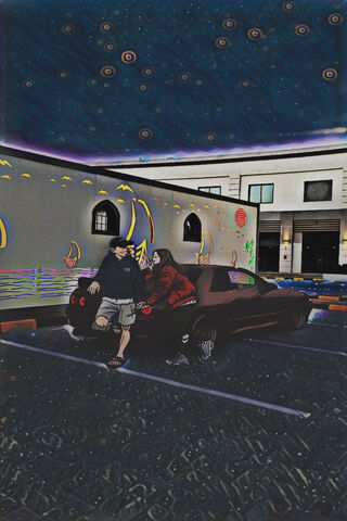 Starry Night Vibes 🌌🚗