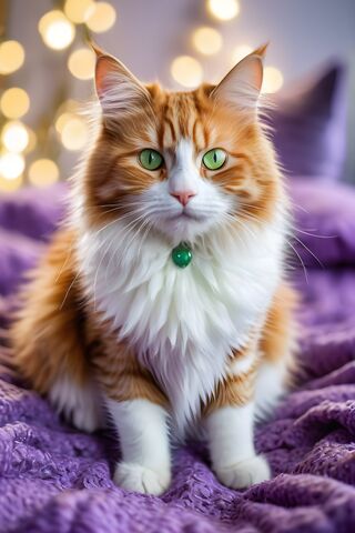 Ginger and White Fluffy..