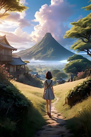 Girl Walking