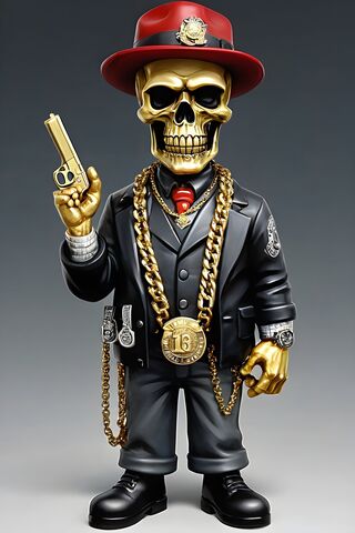 Gully With Golden Handgun