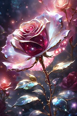 Garnet Crystal Rose
