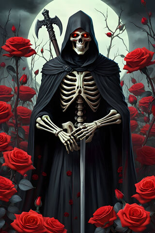 Glowing Eyed Grim Reaper