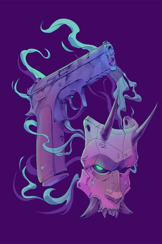 Mystical Fusion: Gun and Mask