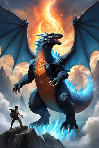 Epic Showdown: The Rise of Giant Godzilla Charizard! 🐉🔥