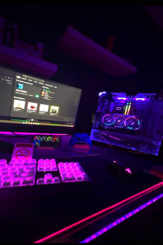 Neon Gaming Setup 🌌🎮