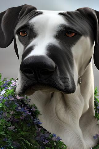 Majestic Canine Companion 🌼🐾