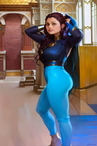 Enchanting Heroine in a..