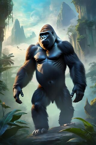 Majestic Guardian of the Jungle 🌿🦍