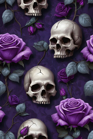Dark Elegance: Skulls and Roses 🌹💀