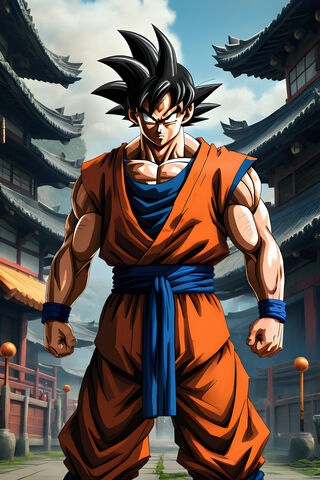 Goku's Epic Stance in a..