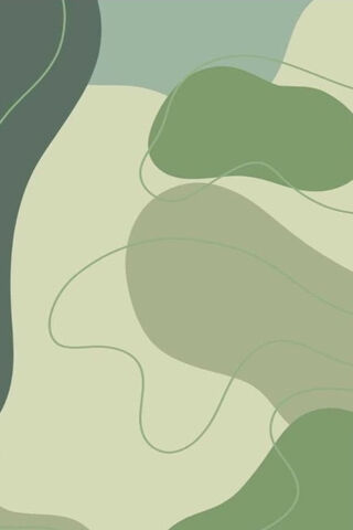 Serene Green Abstract