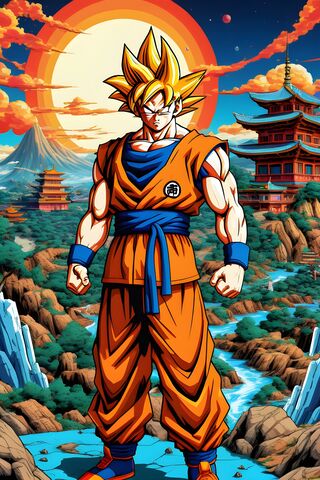 Goku Standing Tall