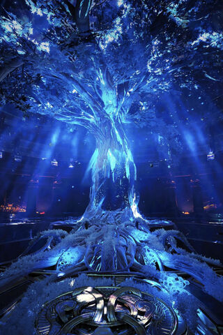 Enchanted Blue Tree 🌌✨