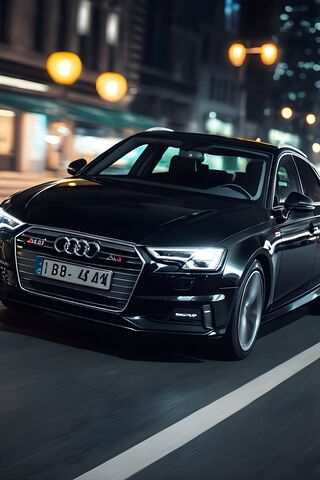 Sleek Night Drive: Audi..