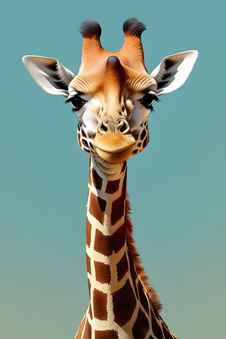 Majestic Giraffe Portrait 🦒✨