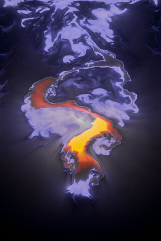 Fiery Waves: Nature's Dance