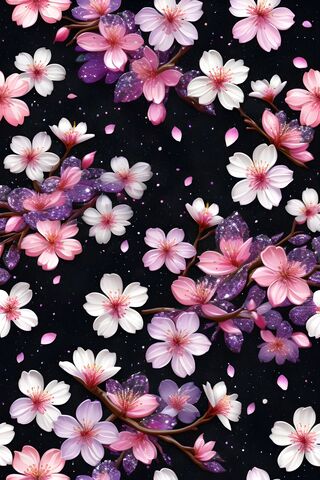 Glittery Sakuras