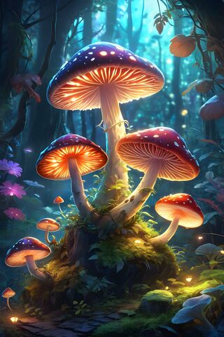 Enchanted Forest Fungi ..