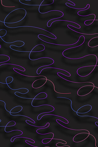 Gradient Curly Lines