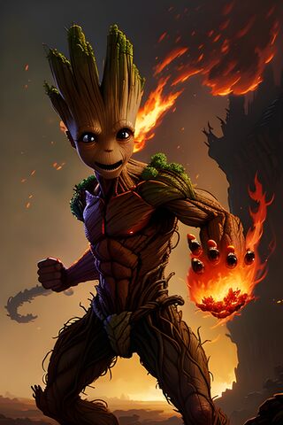 Fiery Guardian: Groot i..