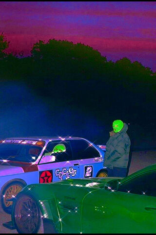Neon Night Vibes 🌌🚗
