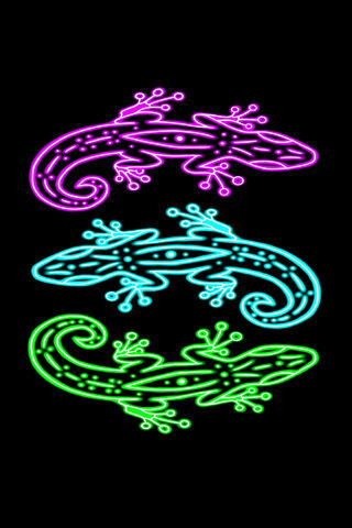 Neon Gecko Glow 🌟