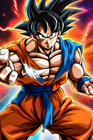 Goku's Epic Power-Up! ⚡..