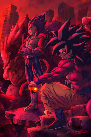 Goku Vegeta SSJ4