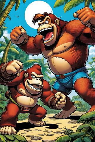 Jungle Brawl: Donkey Kong Duo 🌴💪