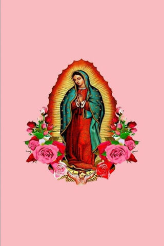 Virgin Mary with Roses
