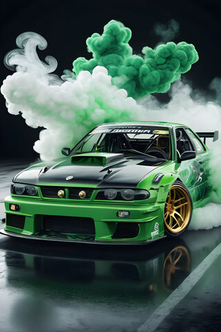 Green Drift Car