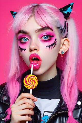 Grimes Cursed Image Pop Punk Lollipop