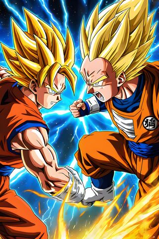 Epic Showdown: Goku vs. Vegeta ⚡️🔥