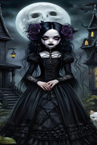 Enigmatic Gothic Beauty..