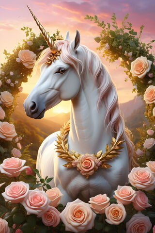 Gold Horn Unicorn