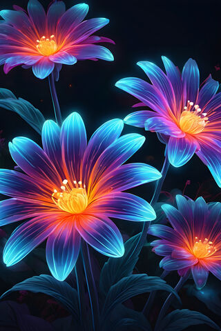 Glowing Flowers