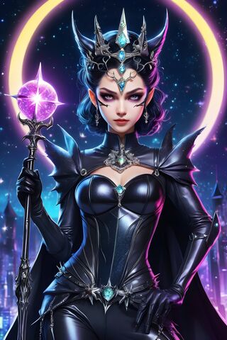 Gothic Catwoman Queen Fairy