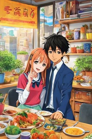 A Delicious Moment Together 🍣✨