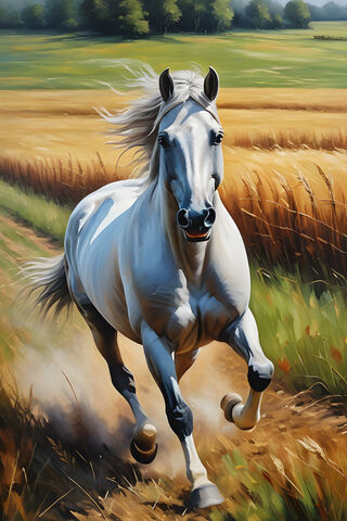Horse In A Field