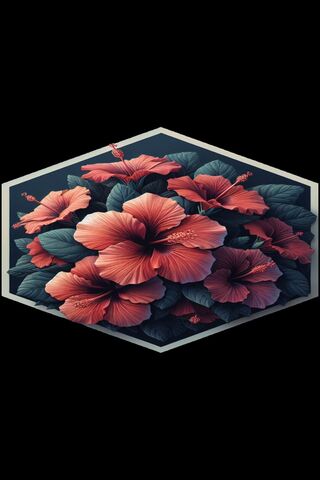 Hibiscus Flowers Art