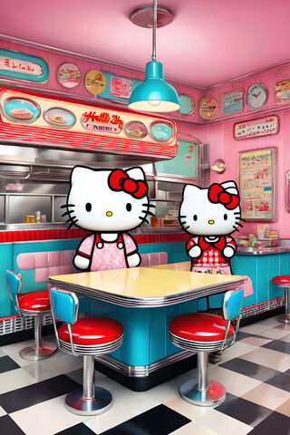 Hello Kitty In A 1950s ..