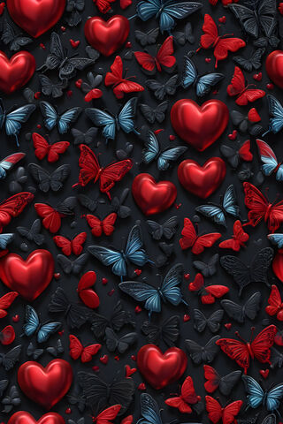 Hearts and Butterflies