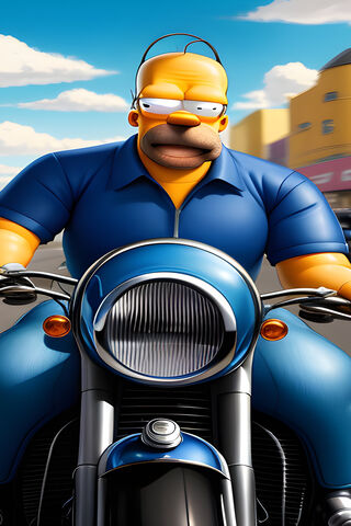 Homer on the Open Road 🏍️