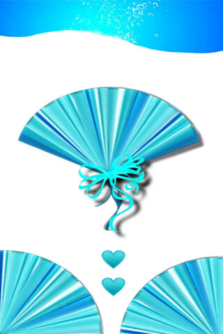Elegant Aqua Fan Design 🌊💙